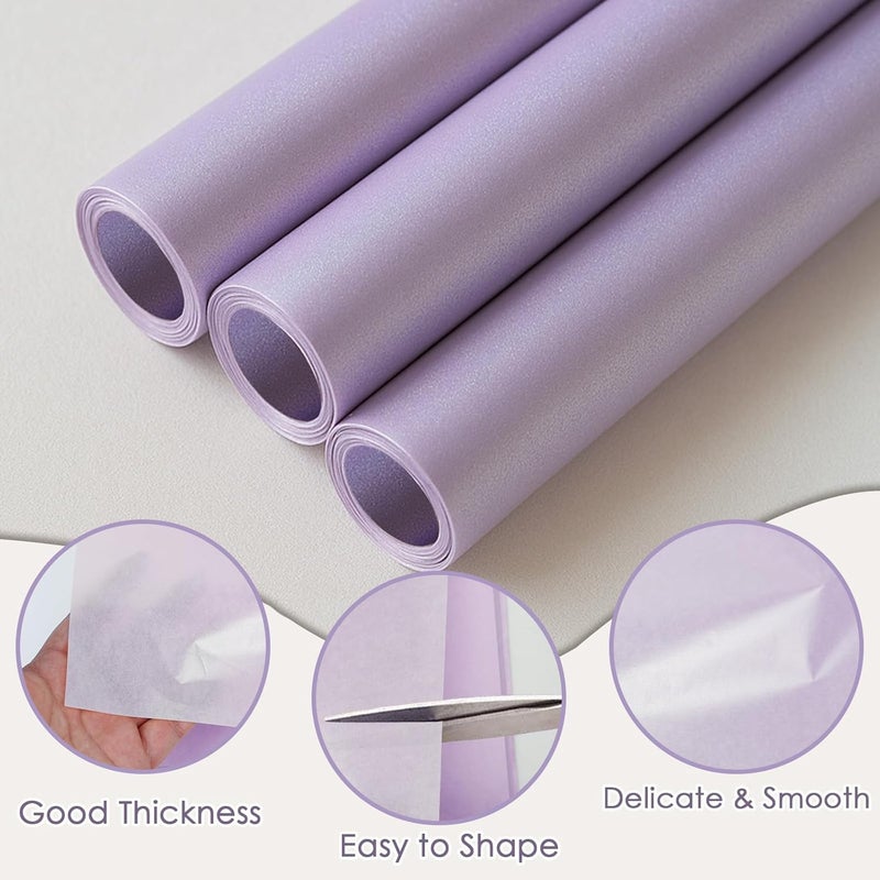 Ethanberg 60 Sheets Gift Wrapping Tissue Paper Bulk, Purple Tissue Paper for Gift Bags, Decorative Art Papers for DIY Crafts Wedding Birthday Baby Showers Holiday Party Decor, 20x14 Inches - Image 3